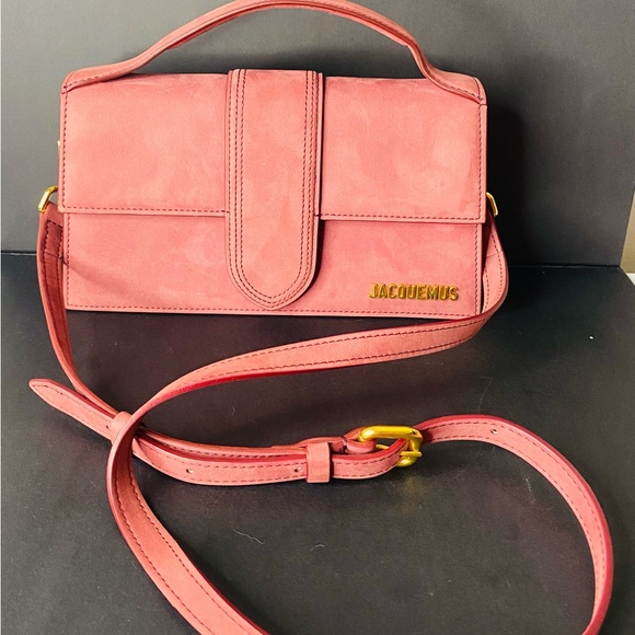 Jacquemus Le Bambinou Grand Burgundy Suede Authentic w/ Tag - Picture 8 of 17